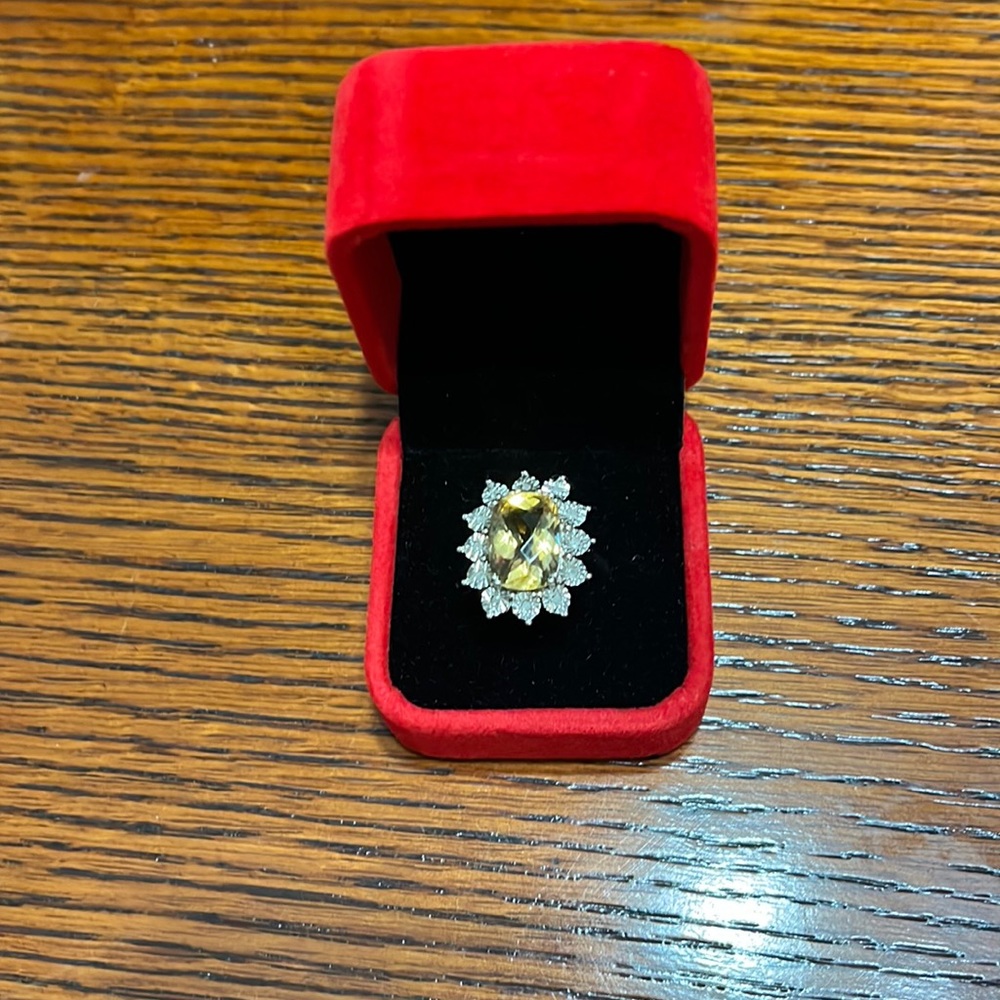 Citrine cocktail ring 🎁🎄